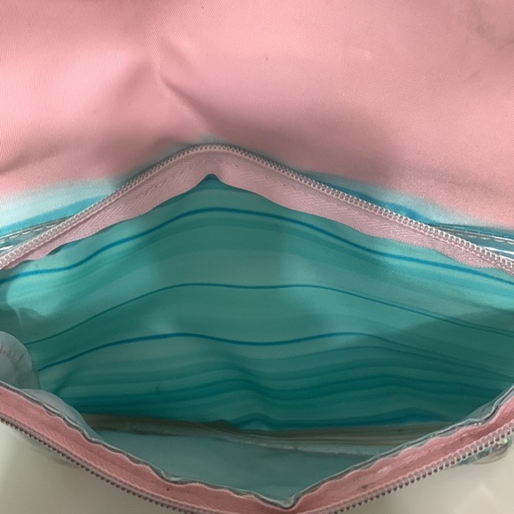 Justice Backpack & Lunchbox Lunch Bag Pink Aqua Girl - Picture 7 of 17